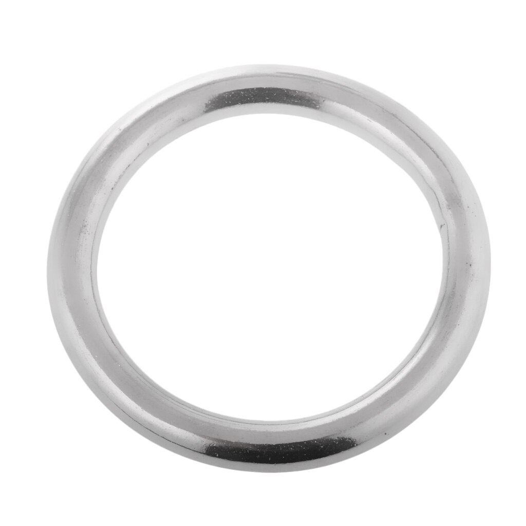 High Strength Marine 304 Stainless Steel Welded Round O Rings Boat Rigging Hardware 1.6