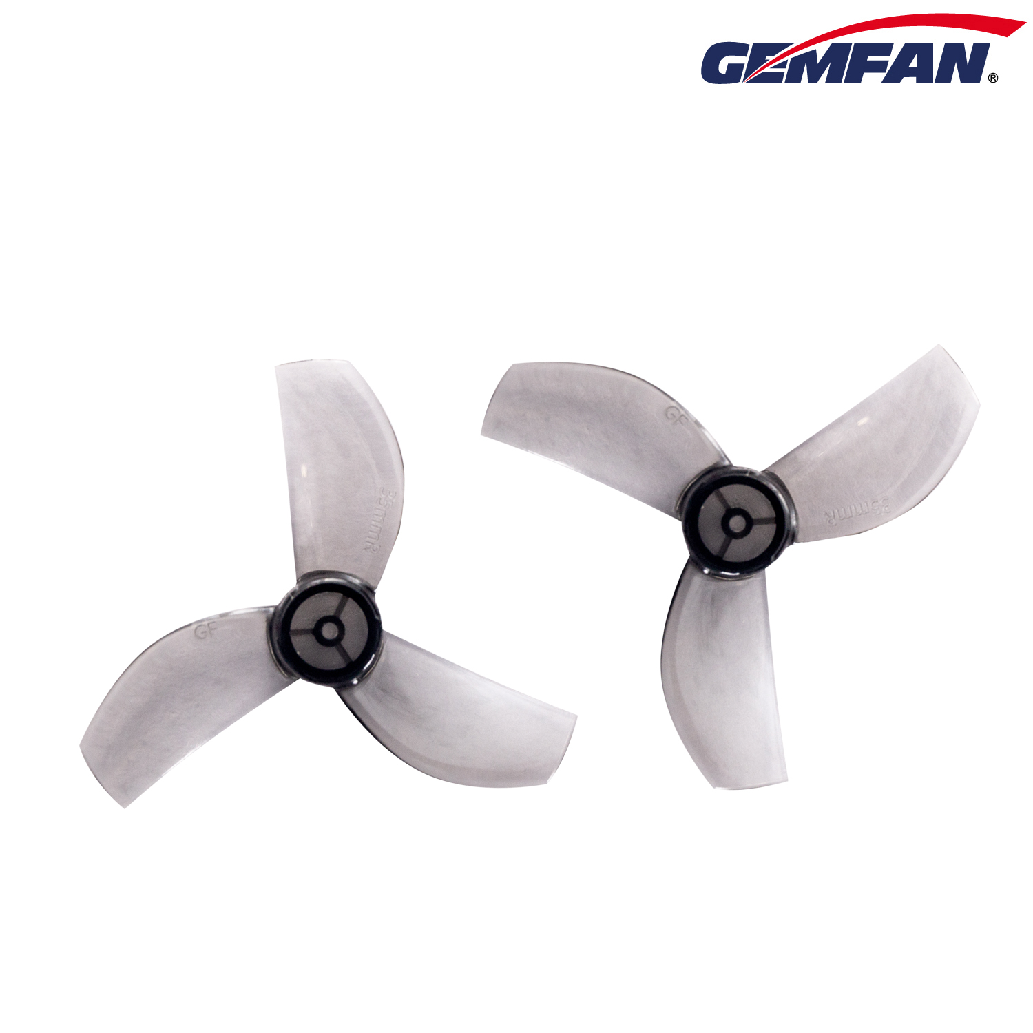 4 pares Gemfan 35mm-3 35mm 3 aspas PC Micro hélice 1,0mm para RC FPV Racing Freestyle FPV Tinywhoop Drones 08028 motores pieza de bricolaje