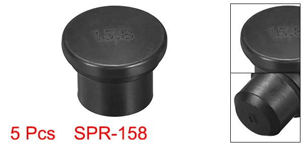 Uxcell 5Pcs 5.5Mm 7Mm 8Mm 9.2Mm 10.5Mm 12Mm 14Mm 15.8Mm 17.8mm Dia Seal Gat Insert Rubber Stopper Voor Wartel: 15.8mm Dia