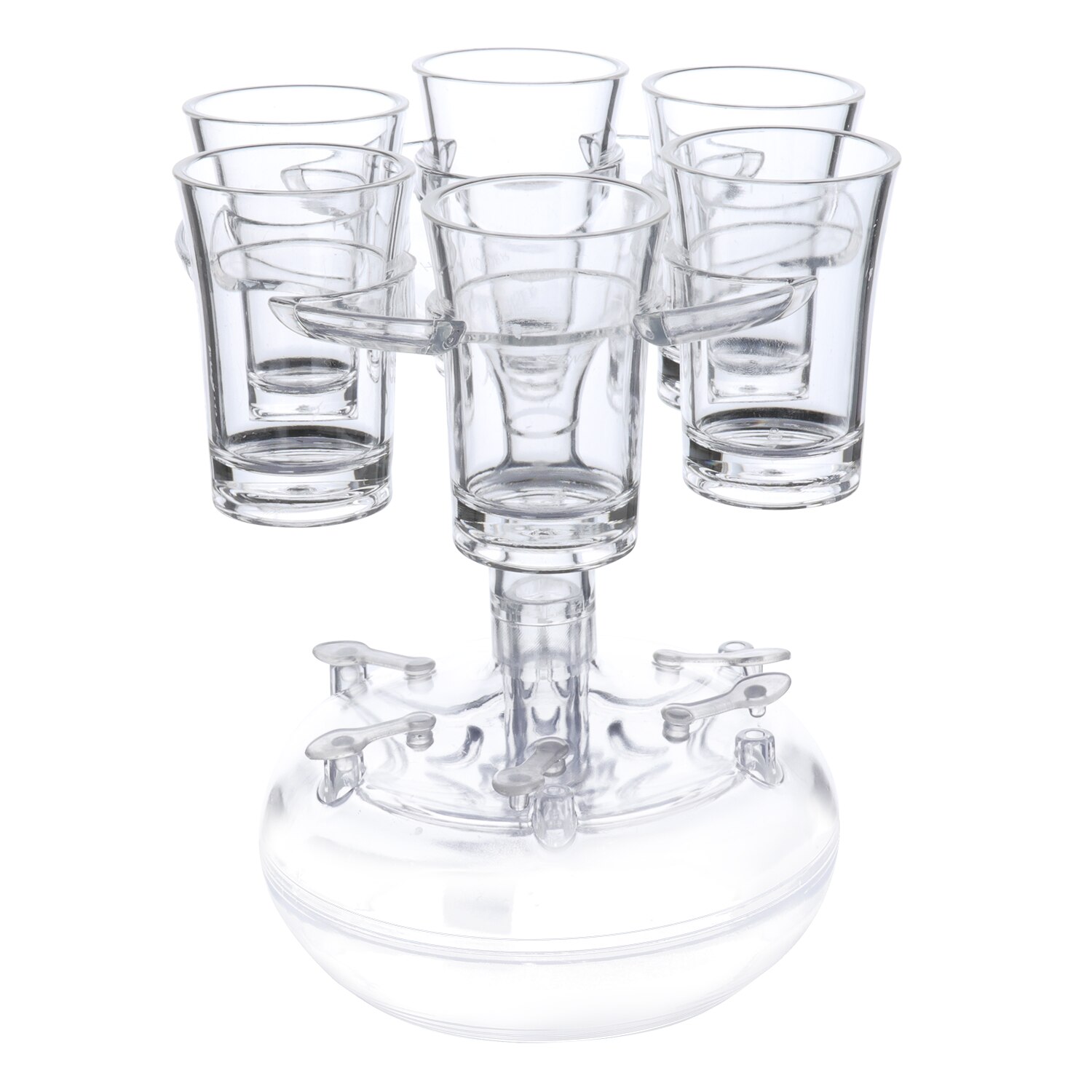 6 Shot Transparante Bekers En Dispenser Houder Set Alcohol Drank Drank Dispenser Party Bar Accessoires Voor Drankjes