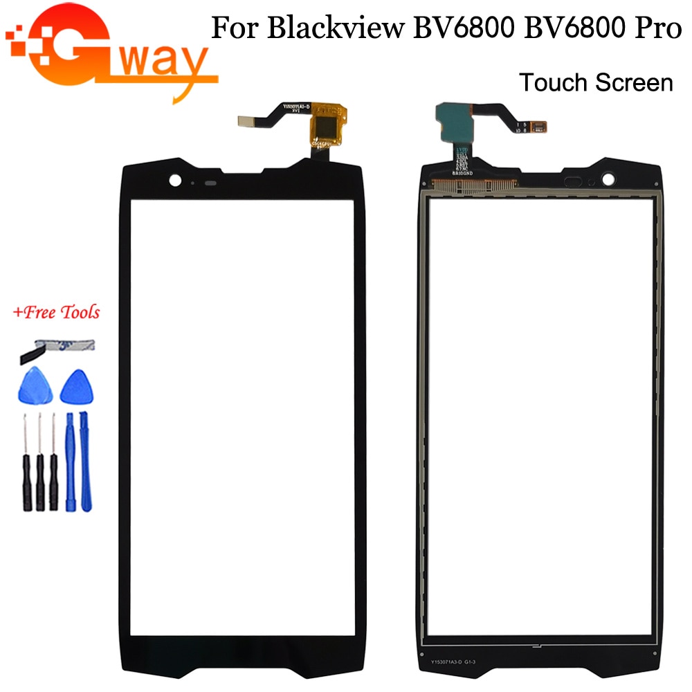 5.7 "Touch Screen Glas Voor BlackView BV6800 Pro Touch Screen Digitizer Panel Voor Glas Lens Sensor Met Gereedschap En lijm