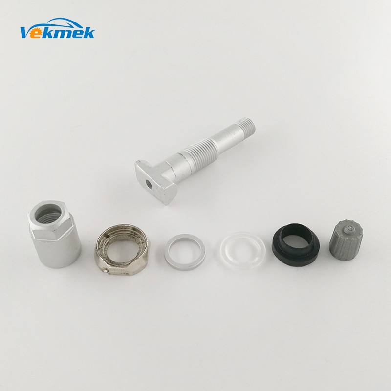 4 stk. aluminium tpms ventiler til opel rørløs ventil til mercedes dæktryk monitor systemføler ventilspindel reparationssæt iht.