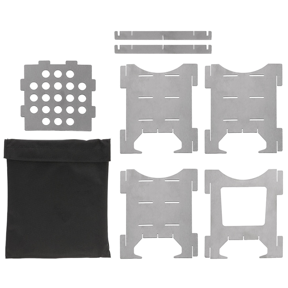 outdoor protable Lightweight Titanium Folding Wood Stove Outdoor Camping Stove Picnic Cooking Backpacking Furnace