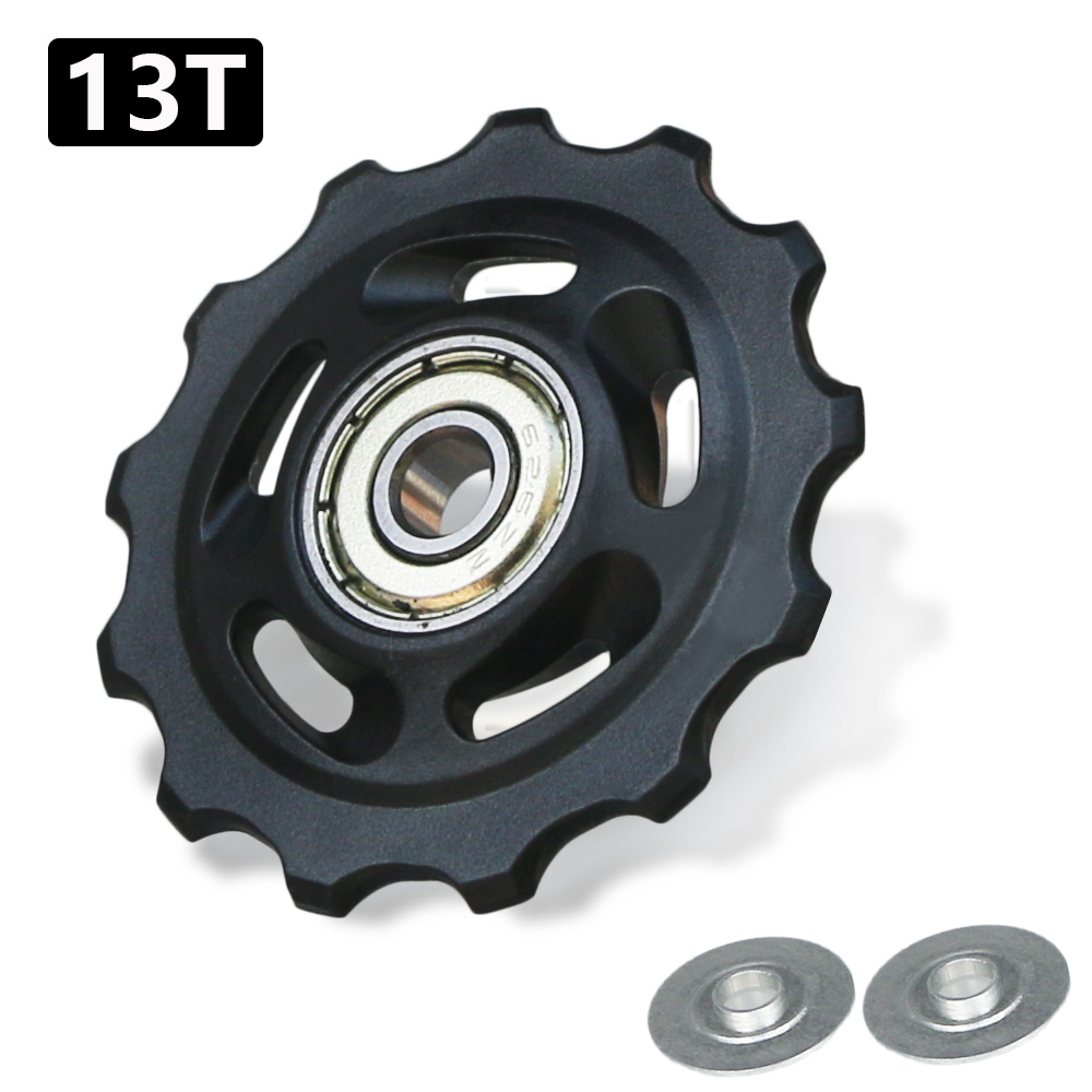 11T 12T 13T 14T Bearing MTB Bicycle Rear Guide Wheel Road Bike Jockey Rear Derailleur Pulley Roller for Shimano Sram Repair Kit: Red