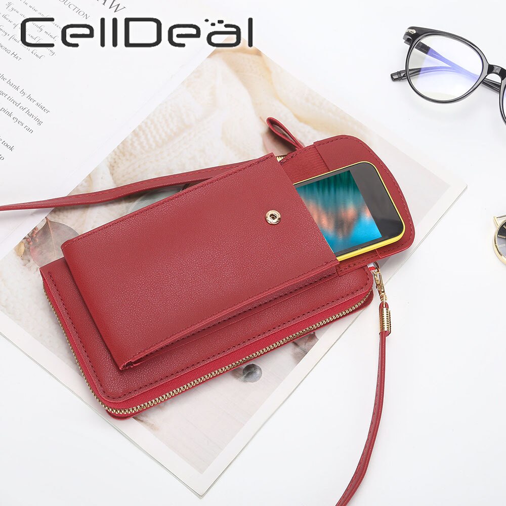 Vrouwen Portemonnee Beroemde Mobiele Telefoon Tassen Grote Kaarthouders Handtas Purse Clutch Messenger Schouder Lange Bandjes