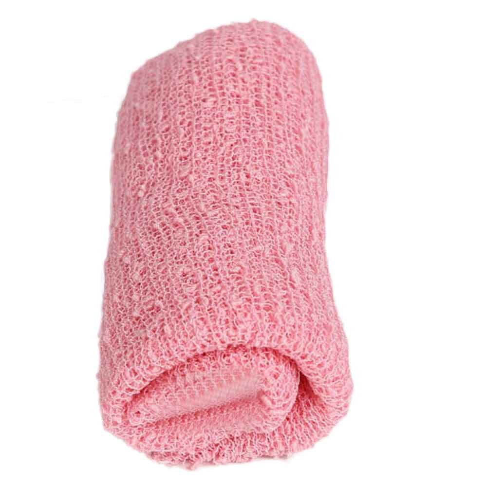 Del bambino di Colore Puro Rayon Avvolge Coperta Neonato Bambini Stretch Knit Wrap Infant Bambini Puntelli Foto Del Bambino Più: Pink 