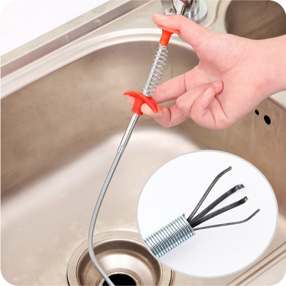 3Pcs Afvoer Cleaners Keuken Riool Baggeren Apparaat Wastafel Reinigingsborstel Haar Verwijder Gereedschap Afvoer Cleaners