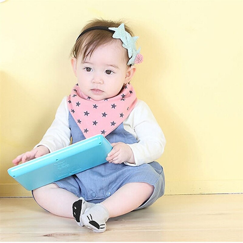 koreanische Druck freundlicher Dreieck Schal Karikatur Speichel Handtuch Baby Lätzchen Lätzchen Baby Reinigung Produkte