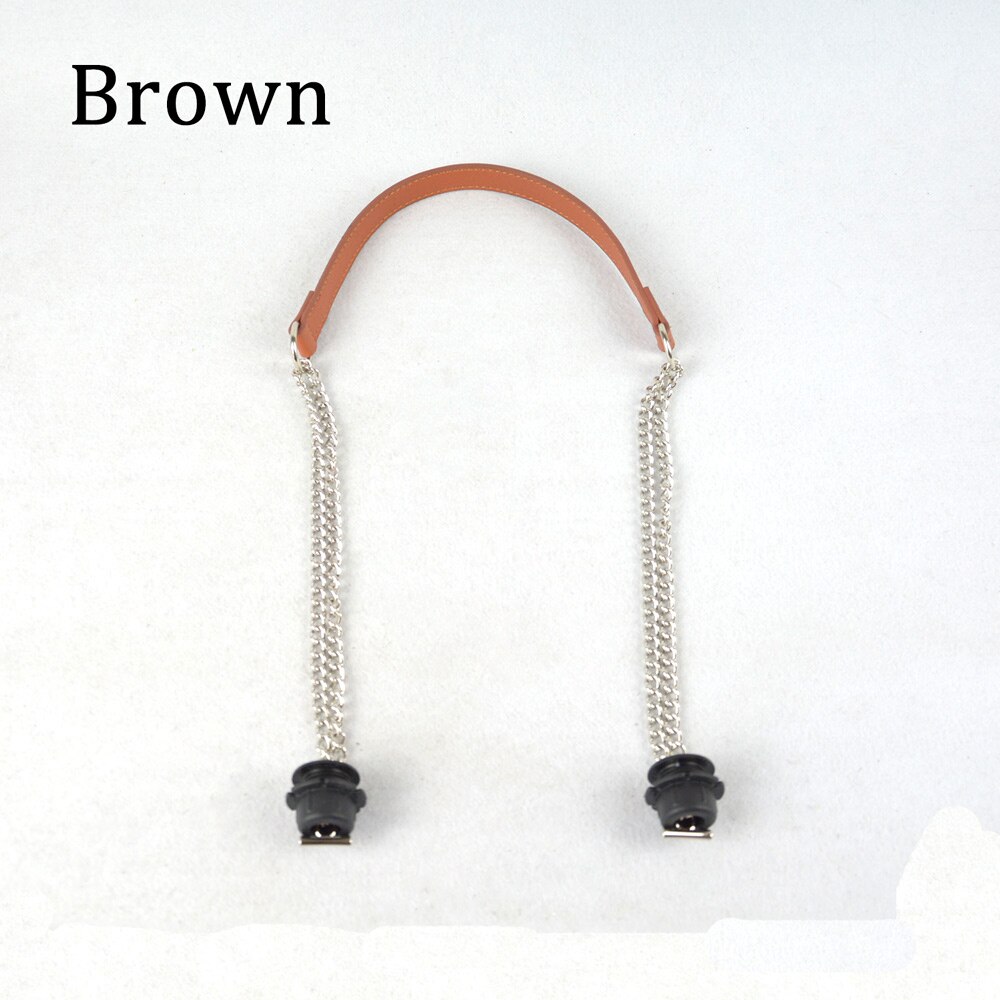 Tanqu 1 Stuk Obag Zilveren Lange Dubbele Ketting Ot T Obag Handvatten Voor Obag Eva O Tas Bakken Vrouwen Tas schouder Handtas: Brown