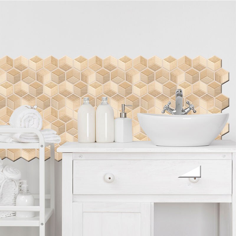 3D Self-adhesive Wall Stickers Home Decor PVC Thicken Imitation Solid Cloth Linen Irregular Wallpaper Bedroom Living Room Decals