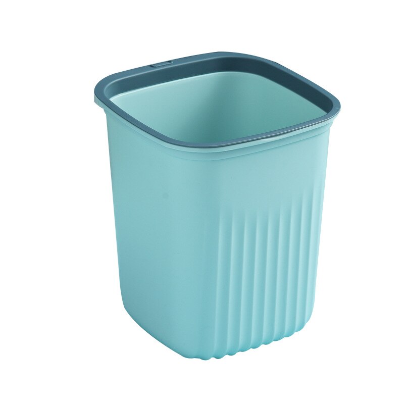S/M/L Simple Kitchen Trash Can Household Bathroom Square Ggarbage Can Without Lid Bathroom Toilet Plastic Waste Bin