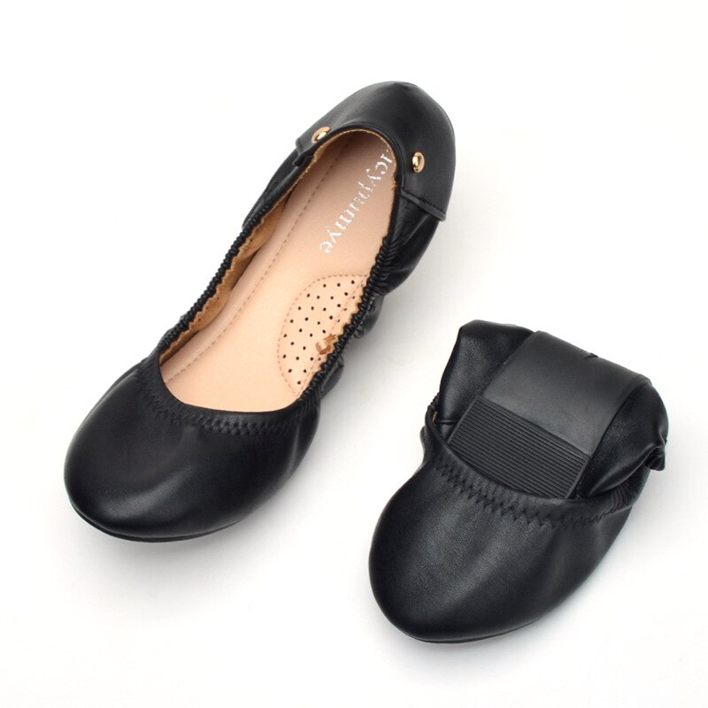 Chaussures simples à tête ronde pour femmes, plates et à rivets, en rouleau d'œuf, respirantes et décontractées, avec pédale, pour le printemps et l'été: CWA001 / 39