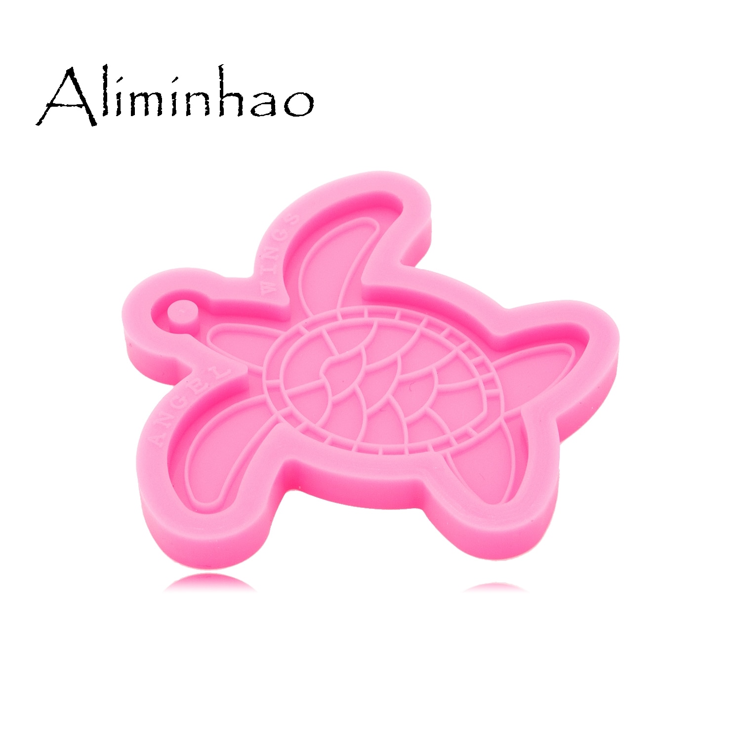 DY0586 Glanzende Glossy Schildpad Maken Sleutelhanger-Polymeer Klei Mal-Mold Hars Ambacht Ketting-Epoxy Sieraden Siliconen Mal