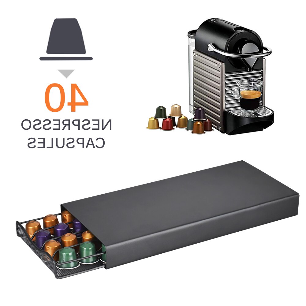 40 Peulen Koffie Capsule Organisator Opslag Stand Praktische Koffie Lades Capsules Houder Voor Nespresso Capsule Planken