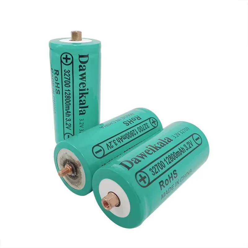 32700 12800mAh 3.2V lifepo4 rechargeable batteries lithium iron phosphate power batteries with screws