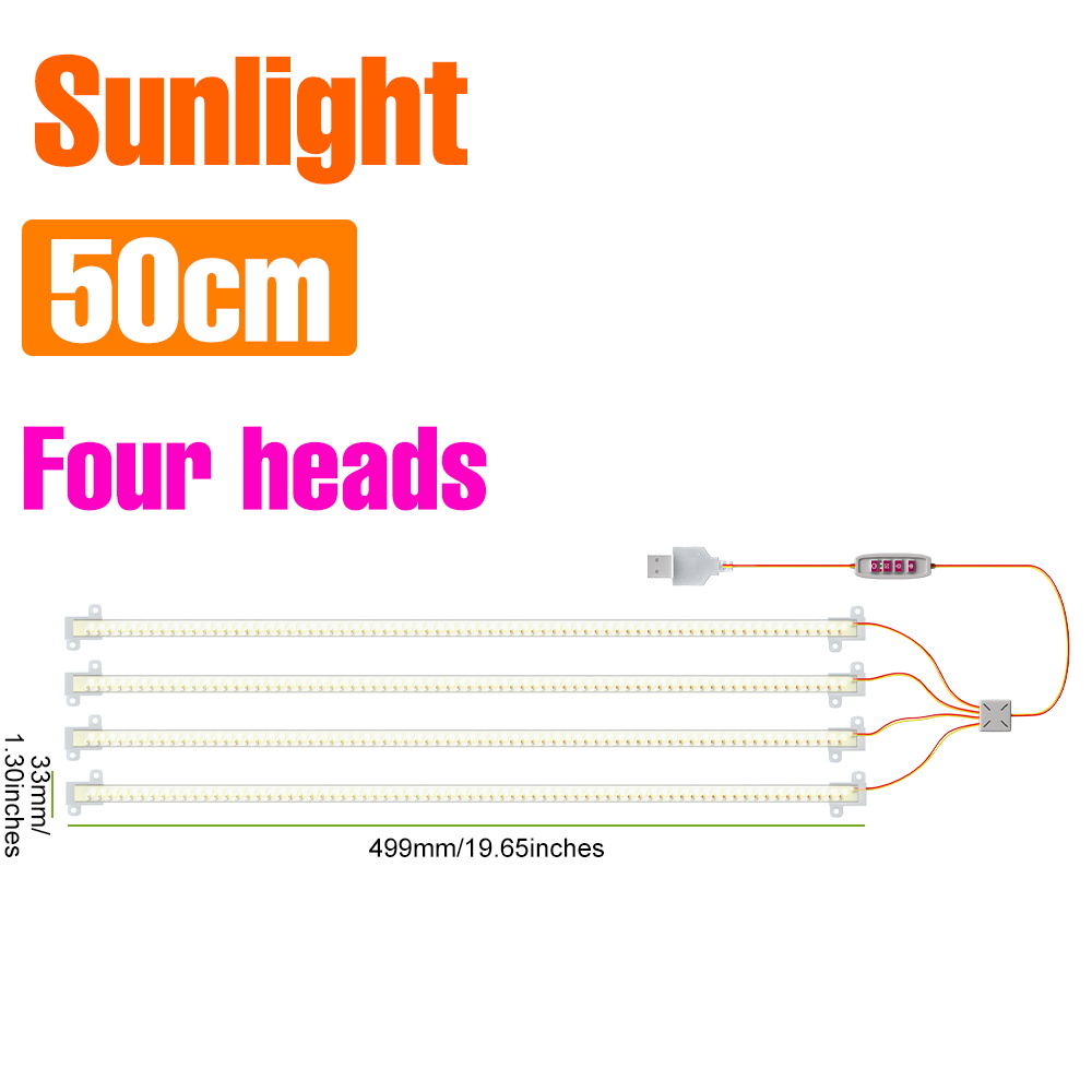LED Zimmerpflanze Wachsen Streifen Lichter Volle Spektrum zeitliche Koordinierung 4H/8H/12H Auto an/aus Blume Sukkulenten Topf Pflanzen Anbau Lampe DC5V: Himmel Blau