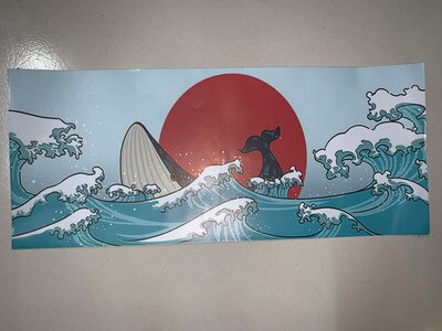 108 nøgle japan japansk rod font tastatur farvestof sublimation pbt oem coral sea keycap til ikbc cherry mx annie mekanisk tastatur: Koralhavet klistermærke