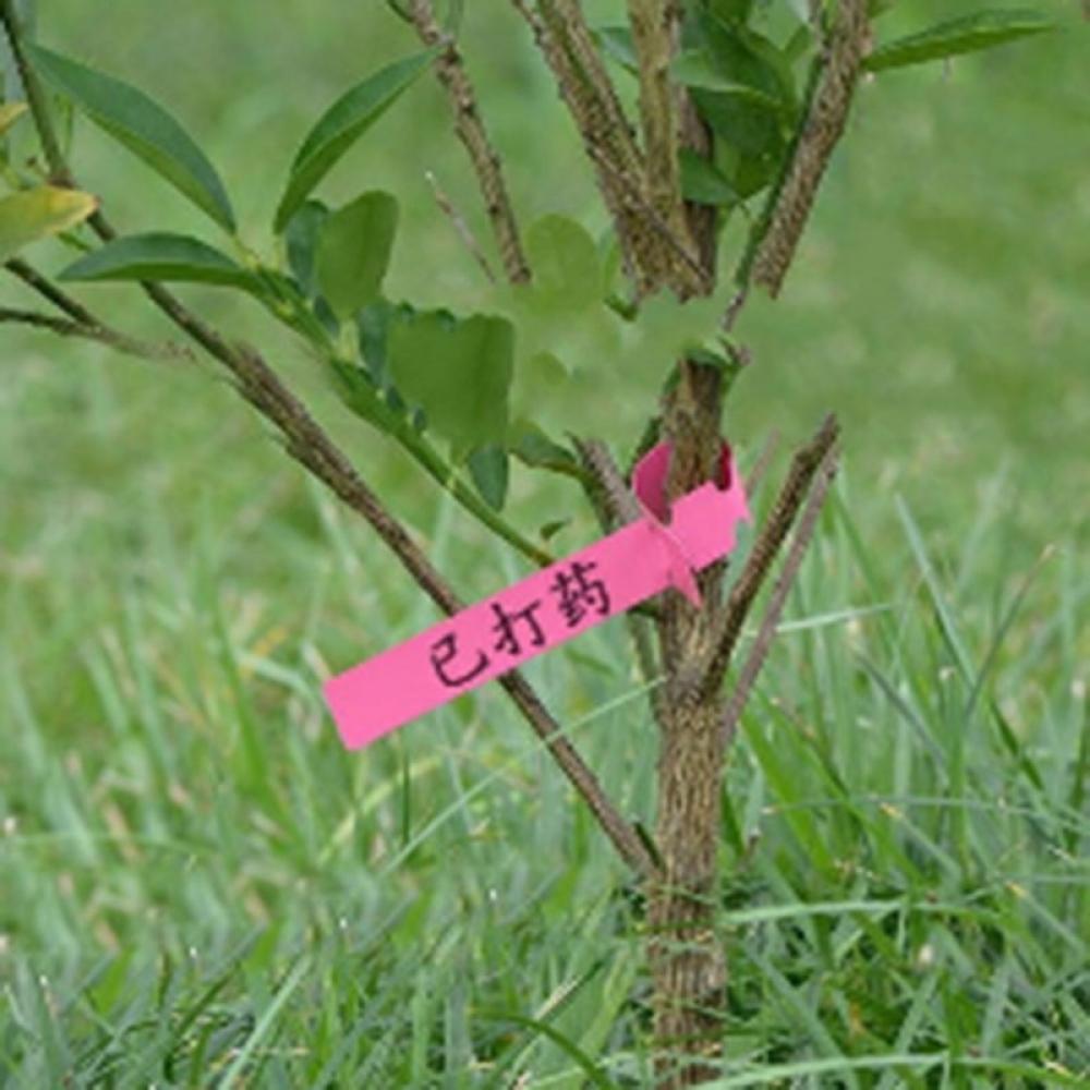 50PCS gardening garden hang tag label hanging tree seedling plant fruit trees signs prompt card classification tool: Pink