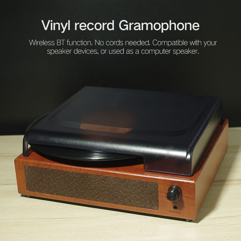 Retro Record Player 33/45/78RPM Gramophone USB Turntable Disc Household Portable Gramophones Home Decorative Tool