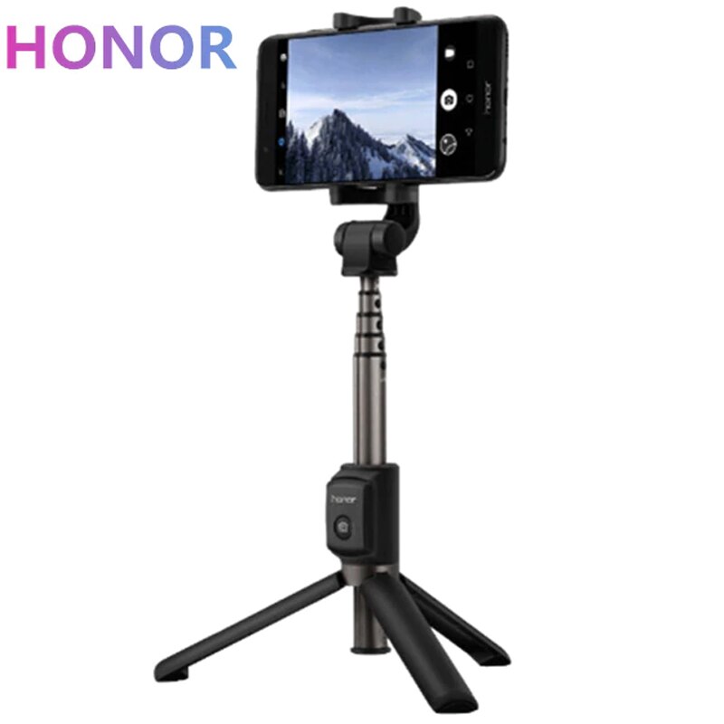 Huawei  af15/cf15 pro bluetooth selfie stick stativ bærbar trådløs fjernbetjening zoomkontrol håndholdt monopod til ios android telefon: Ære  af15 sort