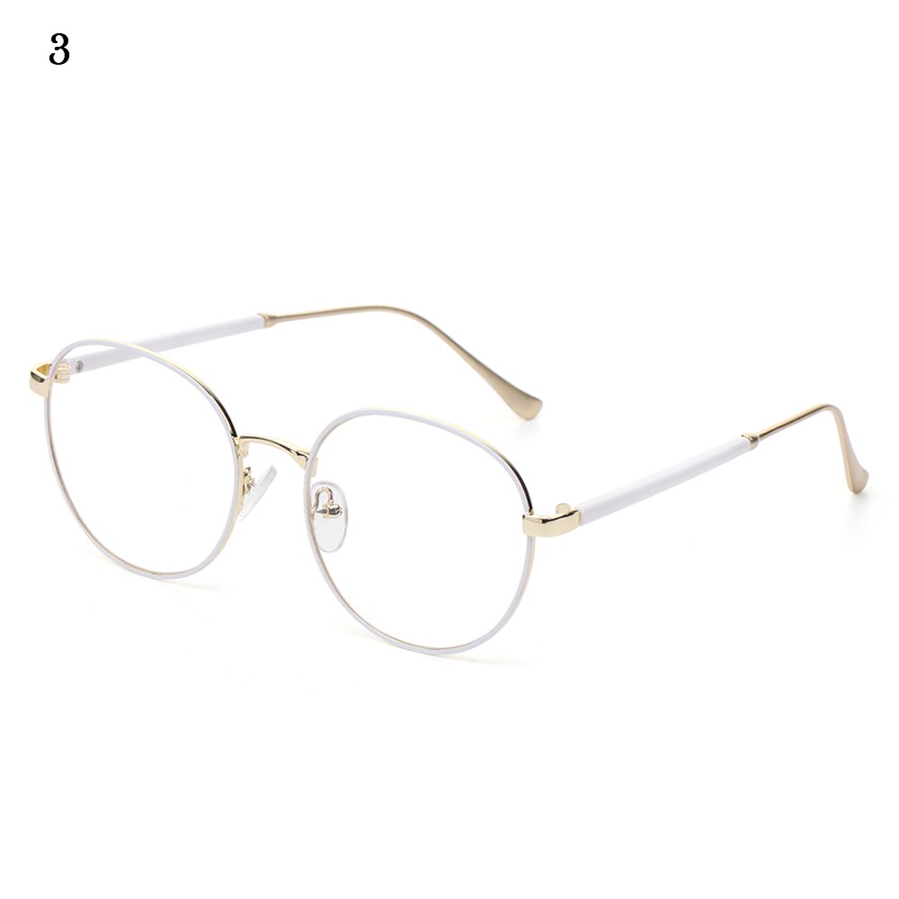 Classic Retro Optical Transparent Lens Glasses Women Myopia Eyeglasses Frames Metal Spectacles Clear Lenses Women's Glasses: 3