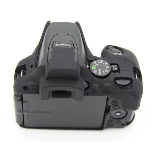 Funda suave para cámara de vídeo, para Nikon D5500 D5600, funda de silicona de PVC, bolsa de cámara, piel de goma