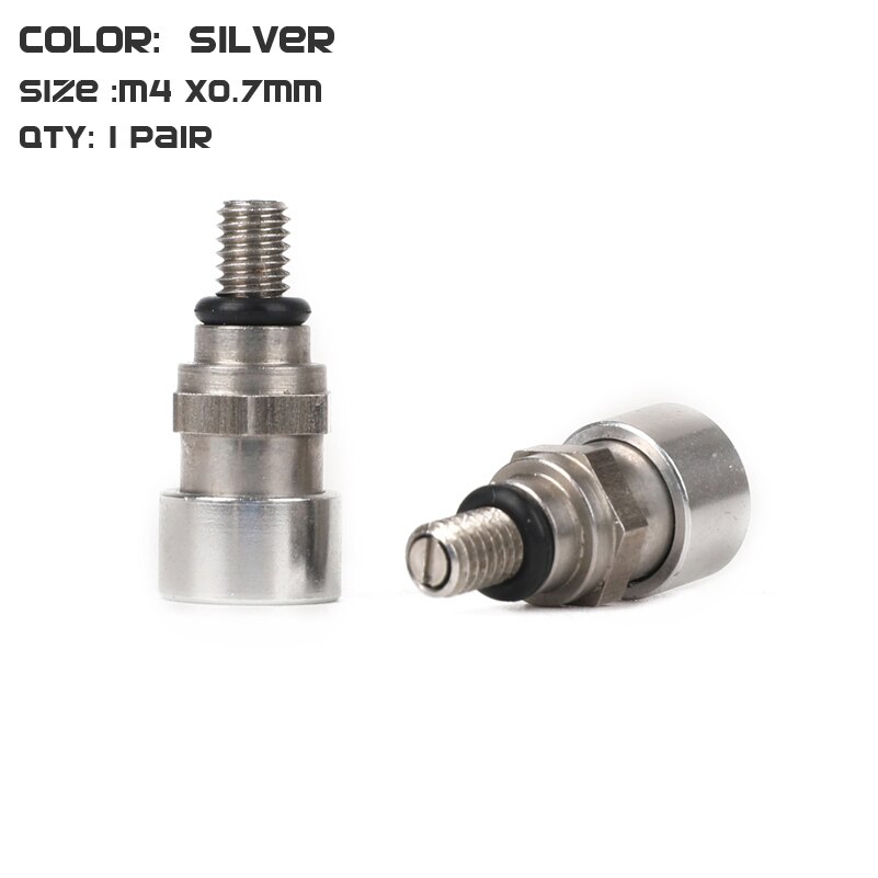 M4x 0,7 MM Gabel entlüfter Linderung Ventil Verwenden Für KTM EXC EXC-F250 SX350 SXF250 SXS 250 XC350 XCR XCW450 XCF XCRF MXC MX SMR WP: Silber-