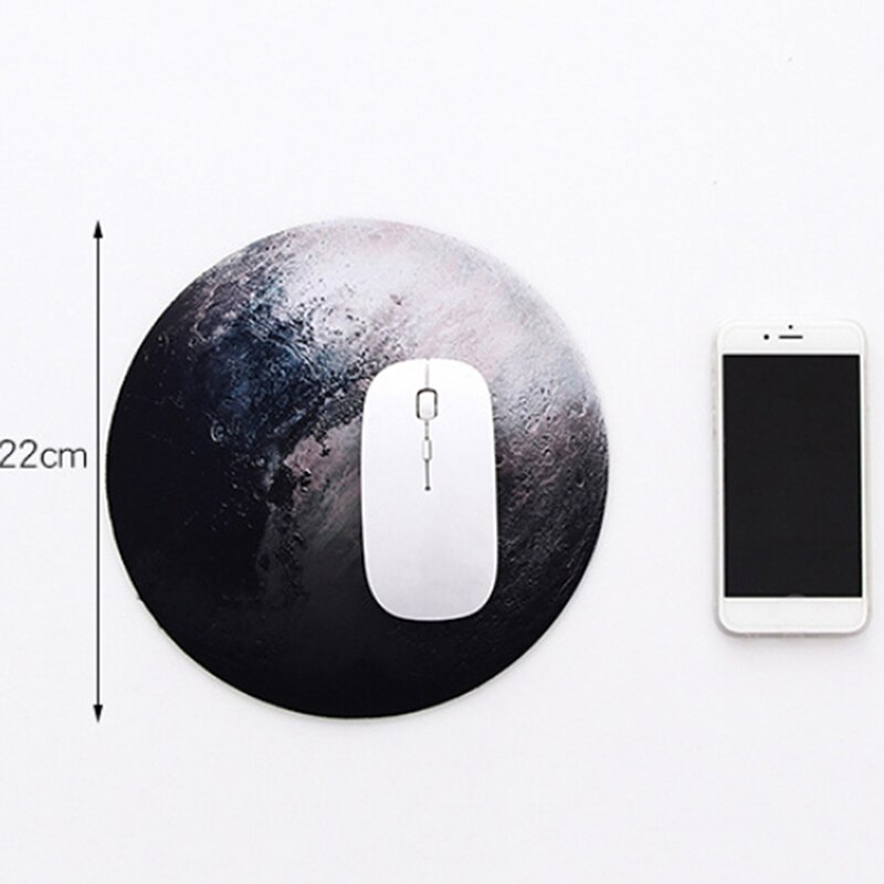 Round Mouse Pad Exquisite Planet Series Mat Soft Rubber Gaming Mouse Pads Computer Peripherals Accessory