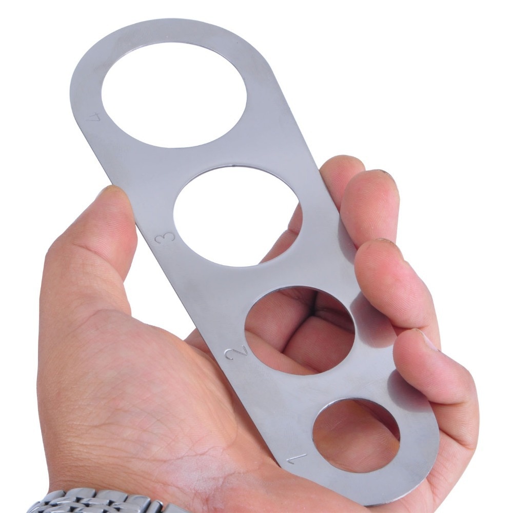 Accesorios de cocina de acero inoxidable espaguetis medidor Pasta gobernante herramienta de medición con 4 a Parte herramienta de Control