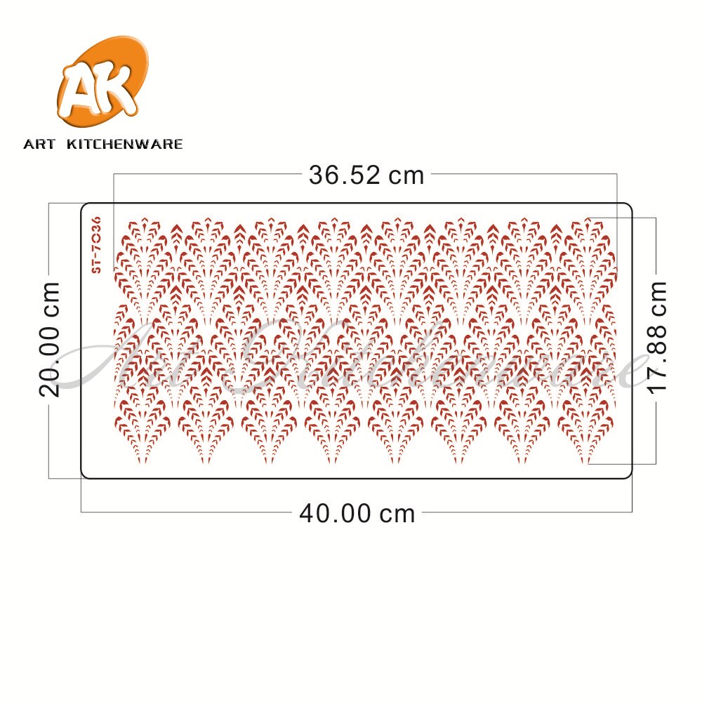 Pochoir en plastique pour gâteau de mariage, fleur, côté dentelle, bricolage, dessin, forme, outil de décoration