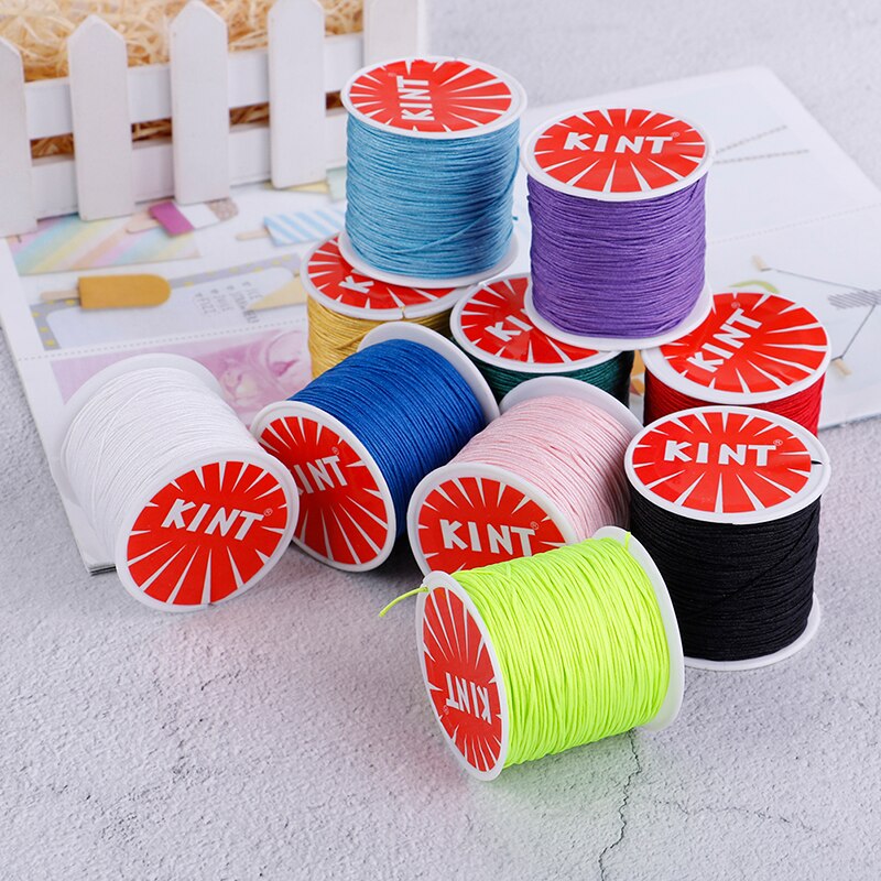 Nylon Cord Chinese knot macrame rattail bracelet braided string DIY Rope Bead Necklace Bracelet Jewelry Making 45m/0.8MM