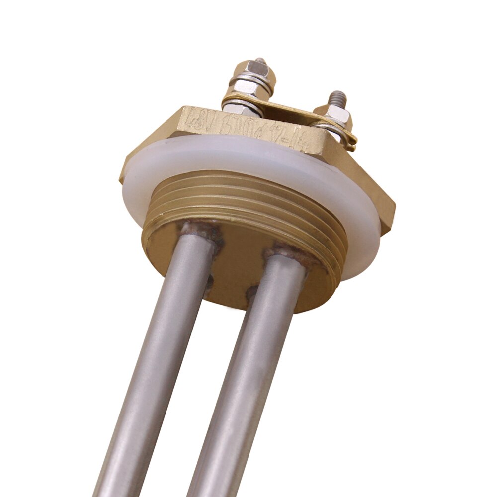 Elemento Tubular de inmersión para calentador de agua, tubo con rosca de latón BSP de 1 1500 &quot;, DC 48V 1/4 W tipo U