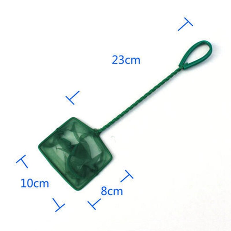 Aquarium Accessories Fish Tank Fish-catching Net Network Round Square Fish-catching Net Hand Stretching Aquarium Dip Net Dredge: 10 inches