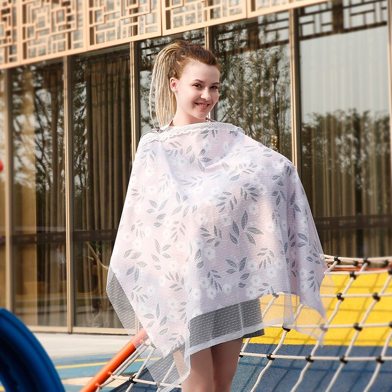 Fundas de lactancia para madres y bebés, tela de algodón transpirable, talla grande L,: LEAVES