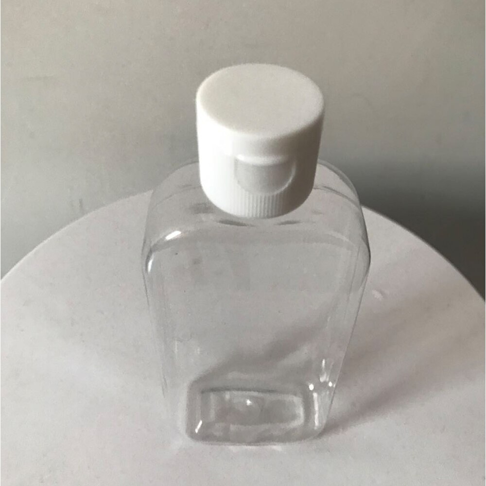 100ml Empty PET Bottle Plastic Portable Clear Refillable Flip-Top Bottles For Travel Makeup Liquid Gel Lotion Container