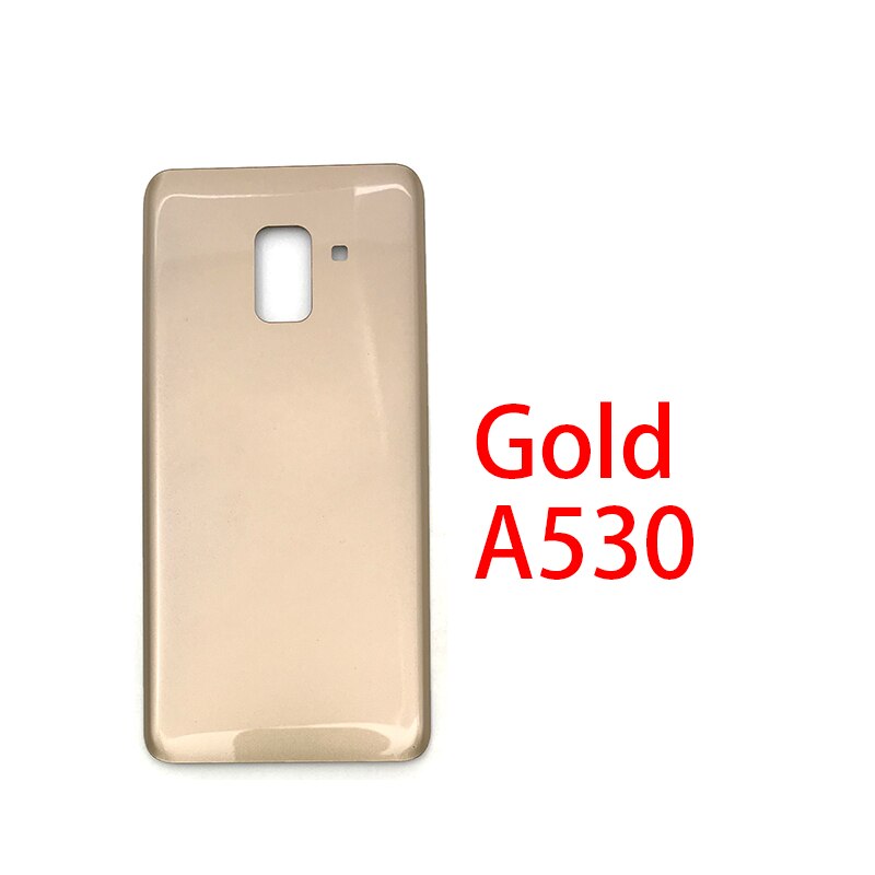 Back Glass Rear Cover Voor Samsung Galaxy A8 Plus A8 + A9 A920F A730F A530F Batterij Deur Behuizing Batterij back Cover: A530 Gold