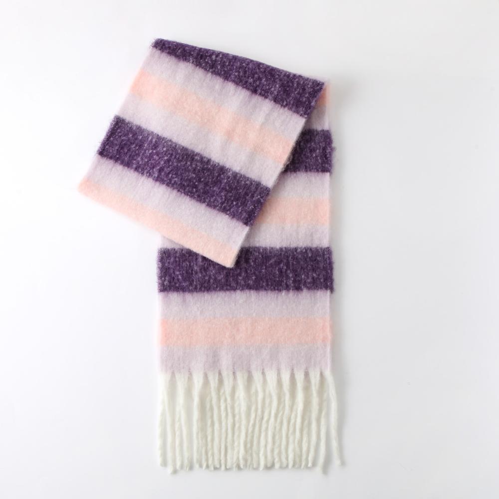 Winter vrijetijdsverdikking imitatie kasjmier dames wol gebreide geruite sjaal trend warme dames sjaal: Stijl 5