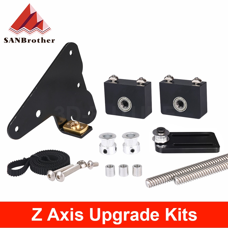 3D Printer Onderdelen Upgrade Kits Creality Ender 3/CR10 Dual Z-as T8 Lood Schroef Kits Beugel Aluminium Profiel met Riem Katrol
