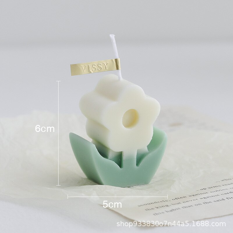 Tulpen Bloemen Siliconen Kaars Mal Voor Diy Handgemaakte Aromatherapie Kaars Gips Ornamenten Handwerk Zeep Chocolade Mal: Default Title