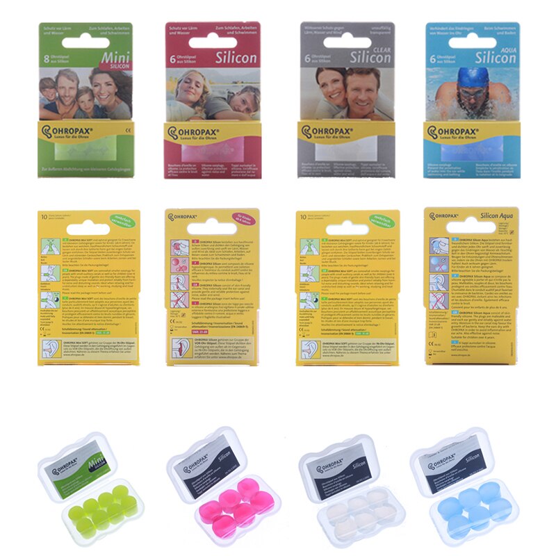 Protetor de ouvido para bebê, protetor de ouvido para crianças, natação à prova d' água, de silicone macio, para avião e dormir