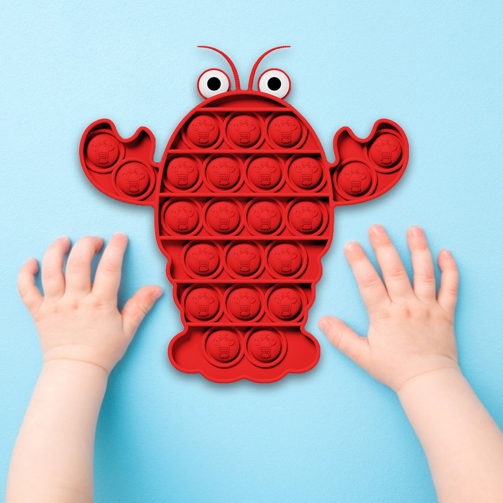 Bubble Fidget giocattolo sensoriale aragosta decompressione giocattoli sensoriali autismo ansia rilievo bolla antistress