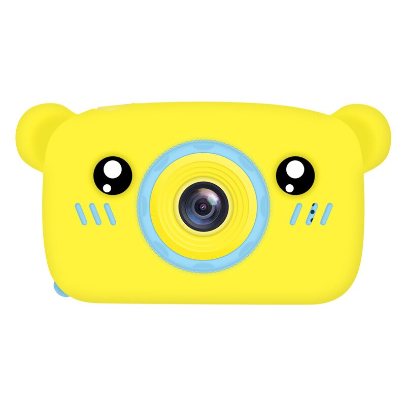 32Gb Kinderen Mini Camera Full Hd 1080P Draagbare Digitale Video Foto Camera 2 Inch Scherm Kinderen Voor kid Spel Studie: Yellow bear