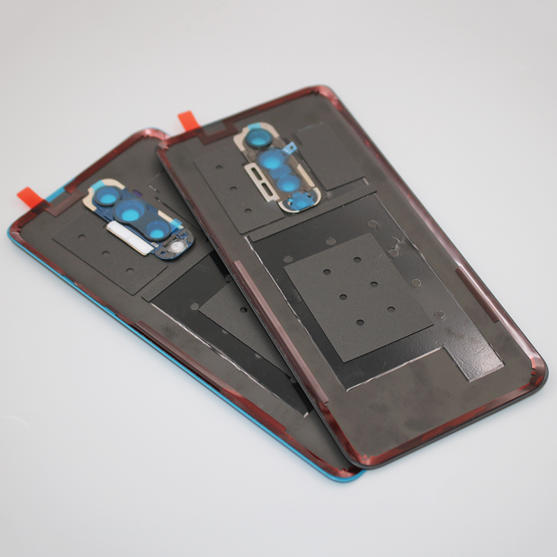 Oneplus – boîtier de batterie pour Oneplus 7 7T Pro 1 + 7T Pro, couvercle arrière en verre avec objectif d&#39;appareil photo et autocollant