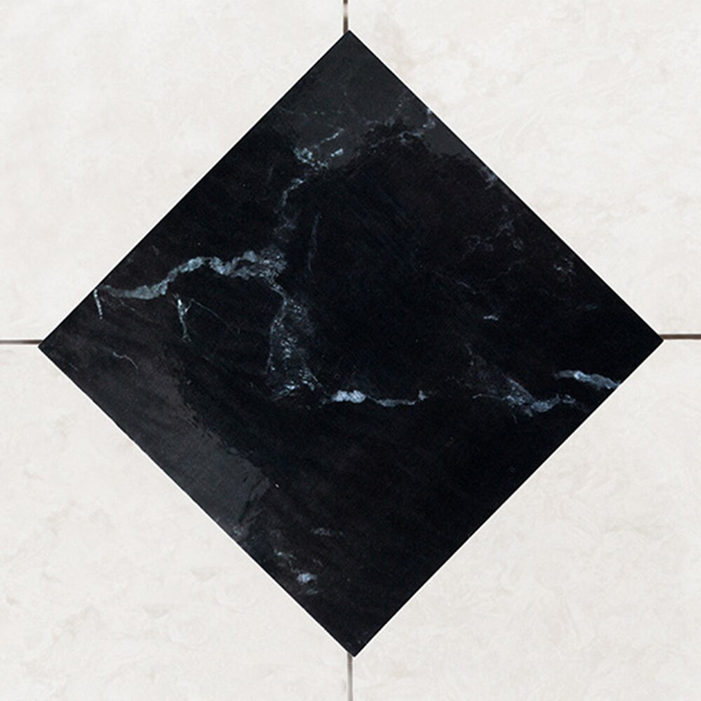 12pcs Diagonal Seam Stickers Butterfly Marble DIY Tile Sticker Waterproof Self-Adhesive Floor Sticker For Living Room Kitchen: E