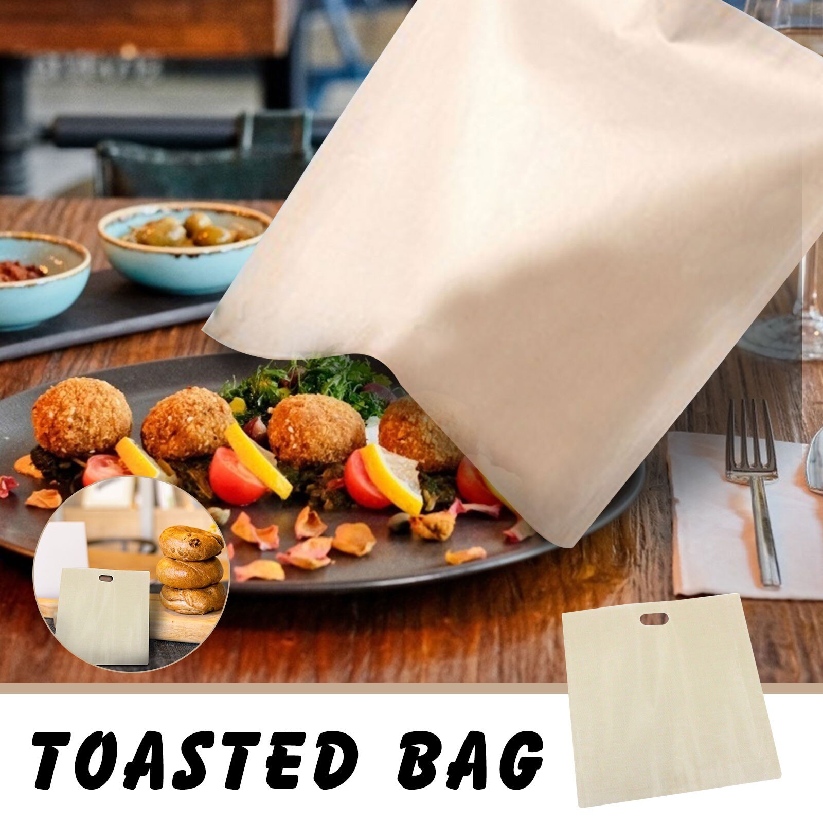 1pcs Toast bag Home kitchen non stick microwave oven homemade baking bag reusable heat-resistant baking bag мешок