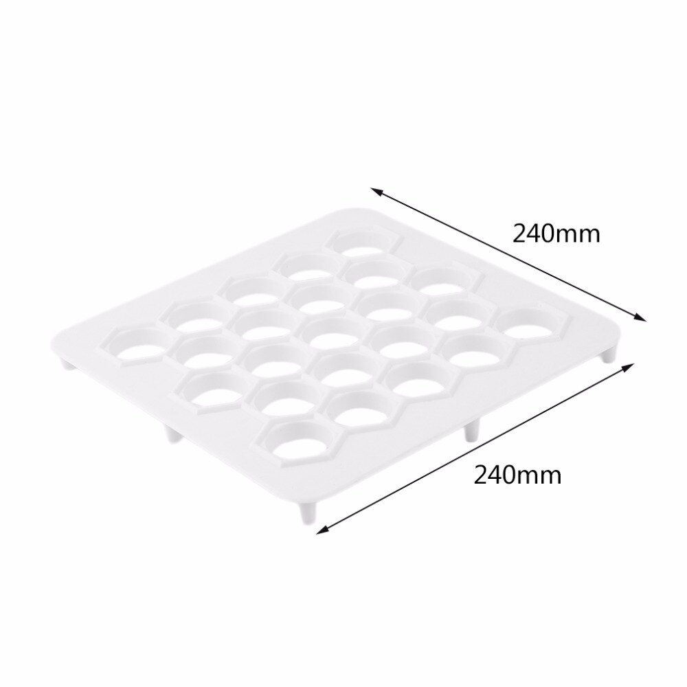 Stor storlek plast verktyg dumplings 23 hål dumplings maker mögel kvadrat 24 x 24 cm bakverk bakverk gör utskriftshastighet