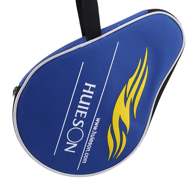 Eendelige tafeltennis rackets bat tas oxford pingpongkoffer met ballen tas 30 x 20 cm: Blauw