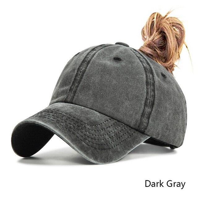 Evrfelan Paardenstaart Baseball Cap Voor Vrouwen Snapback Vader Hoed Vrouwelijke Wassen Hoed Zomer Sport Zonnehoed Bone Dames gorras: B