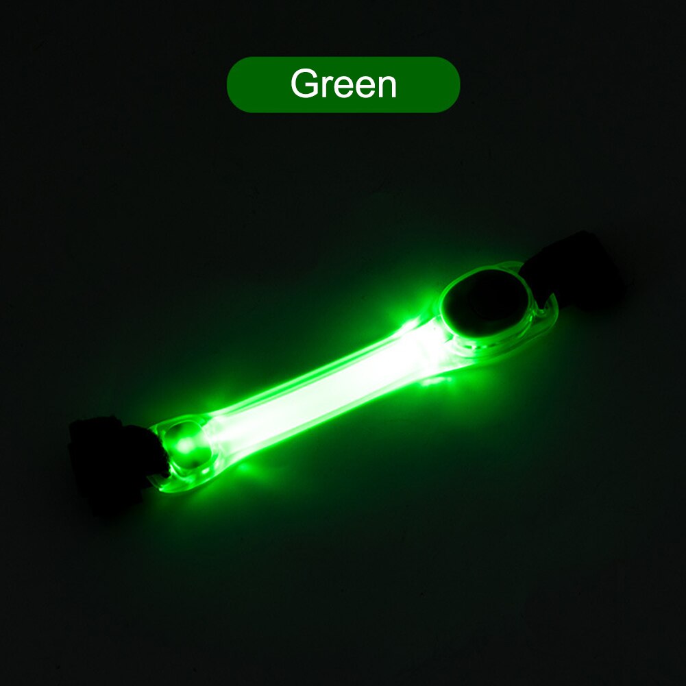 Hond Kraag Licht Dierbenodigdheden Battery Operated Led Knippert Verhoogde Zichtbaarheid Outdoor Wandelen Gloeiende Waterproof Night Veiligheid: green