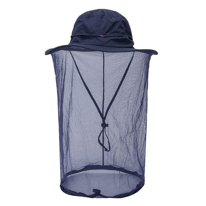 Al aire libre de la gorra de red senderismo pesca sol abeja, insecto de malla de cara máscara Herramientas de apicultura sombrilla cuello cubierta de la cabeza: 03
